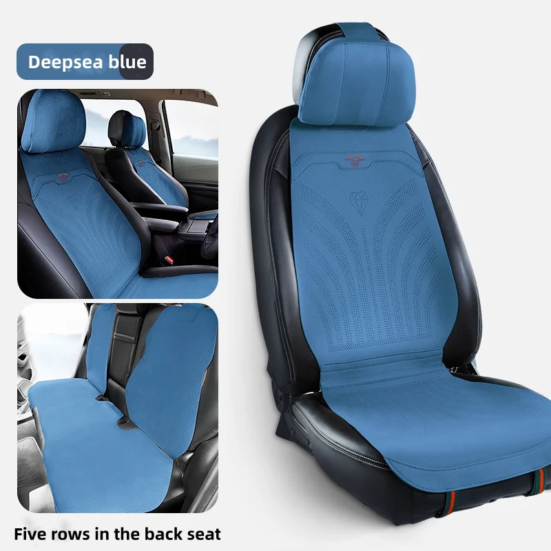 Wholesale Luxury Blue Designer Car Seat Cover Full Set Custom Cushions & Pillow Protectors