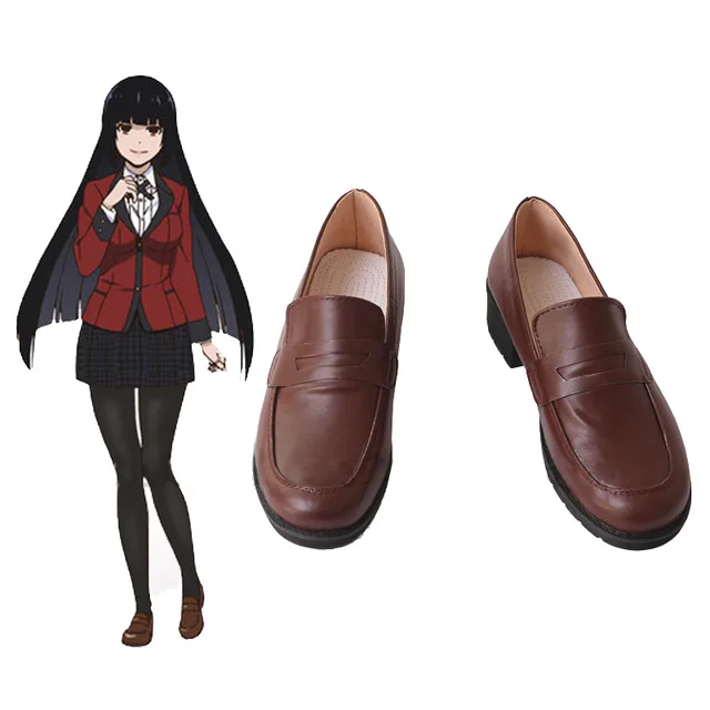35-53 SIZE   Jabami Yumeko Cosplay Shoes Kakegurui Compulsive Gambler Yumeko Jabami Cosplay Costume