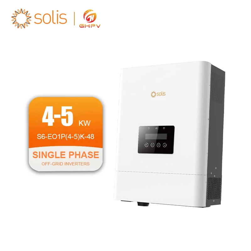 Solis 4Kw hybrid Inverter Off Grid S6-EO1P(4-5)K-48 Mini Micro Solies 5Kw Single Phase Hybrid Off-Grid Inverters