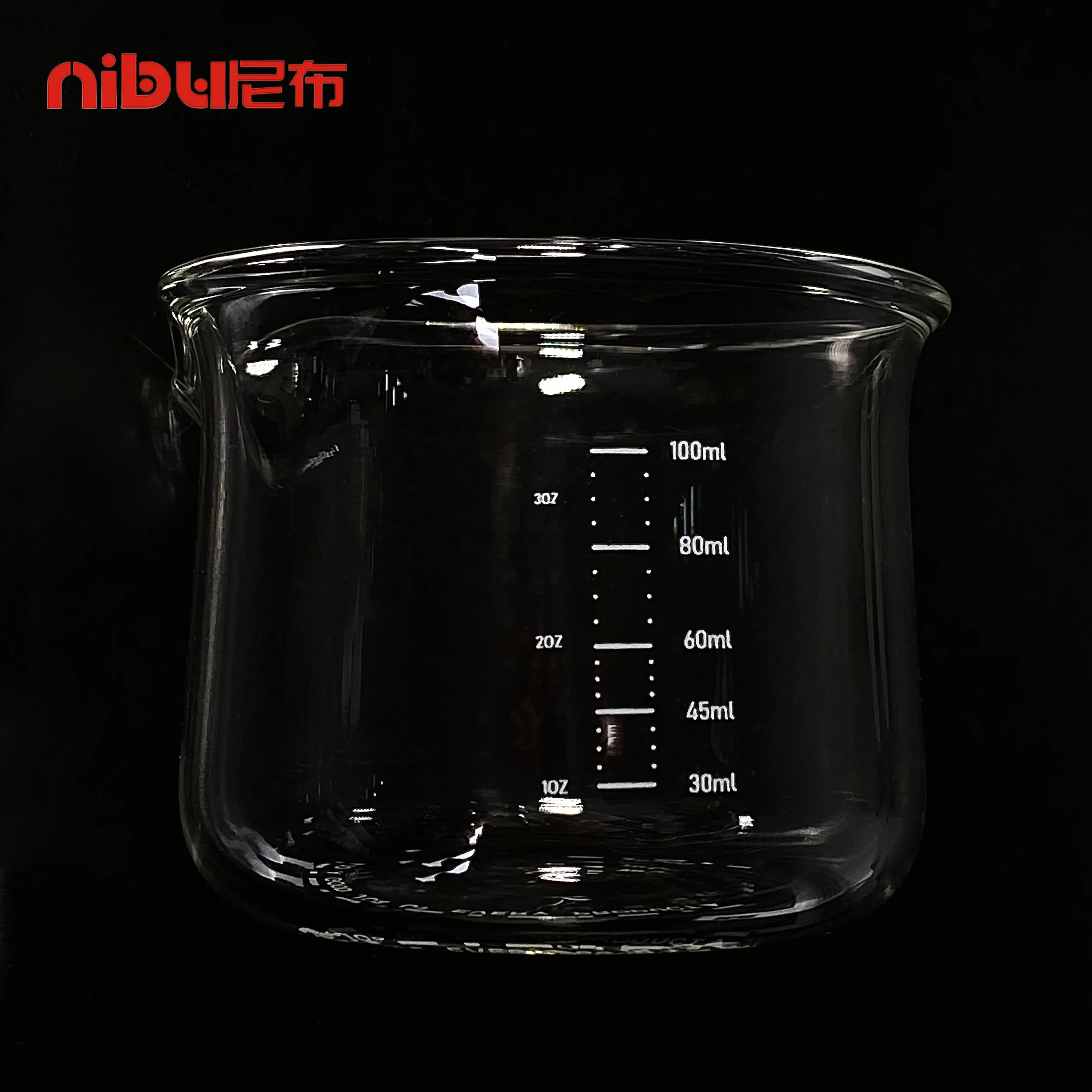 NIBU Barista Tools V-shaped Spout 3.52OZ Espresso Shot Glass Milk Cup Coffee Measuring Cup