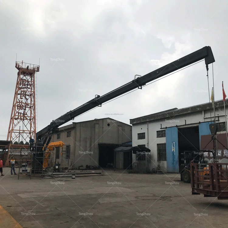 6.3 ton marine ship deck harbor crane winch lifting diesel electric pump 380v/400v remote control crane