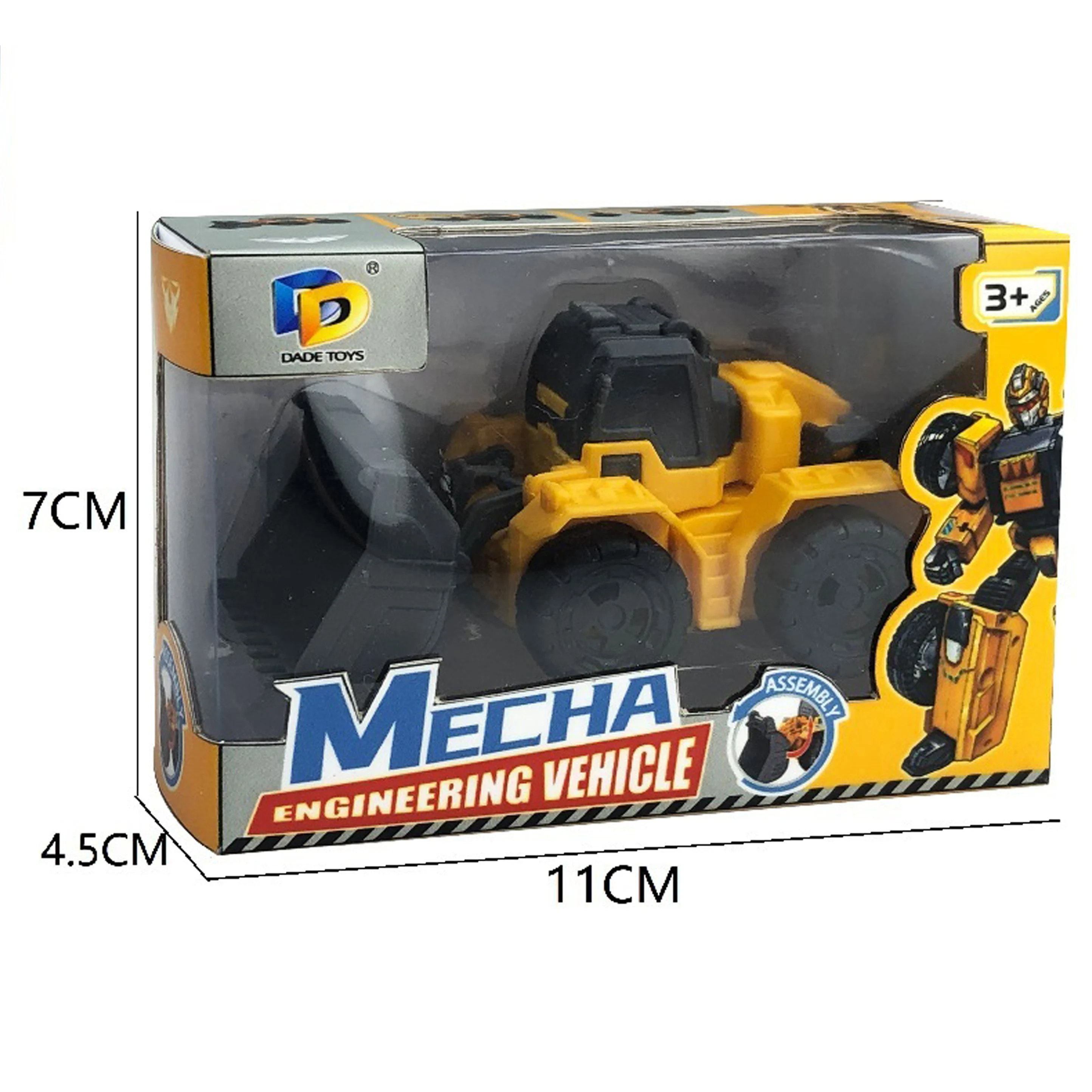 2023 New Arrival Children Deformation Robot Model Car Educational Transform Action Assembled Plastic Vehicle