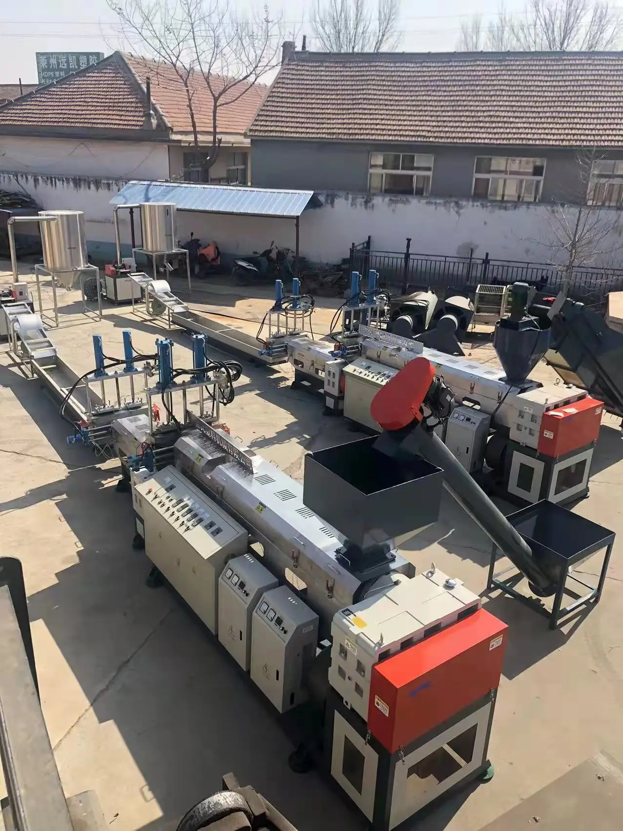 Pellets Double Screw Extruder Plastic Extruder Pelletizing Machine Plastic Recycling Machine Price