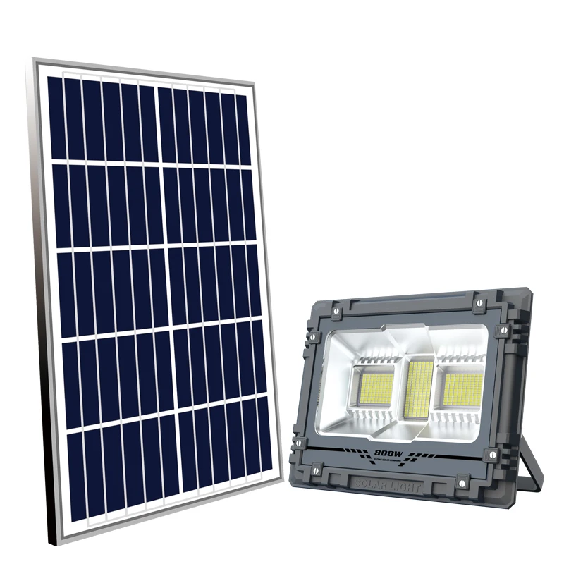 Shunjing lighting solar panel outdoor 60W 100W 200W 300W 500W 800W white focus solar led flood light