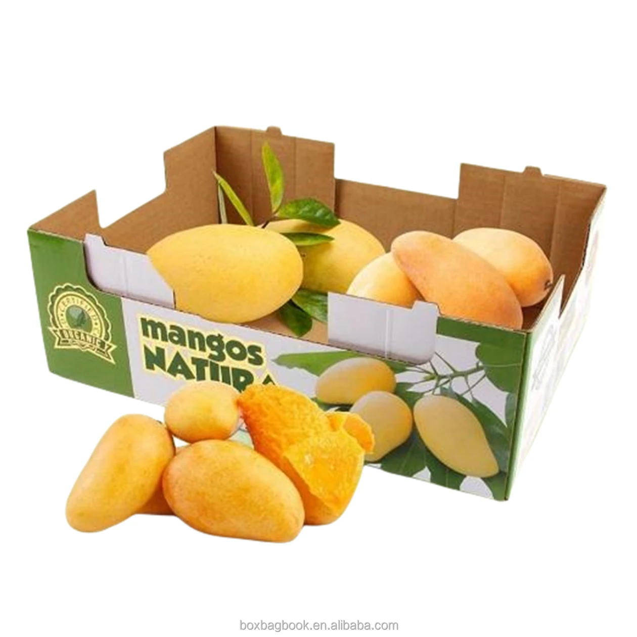Guangzhou heavy duty shipping carton handle apple orange watermelon fruit shipping cartons candle shipping cartons with dividers