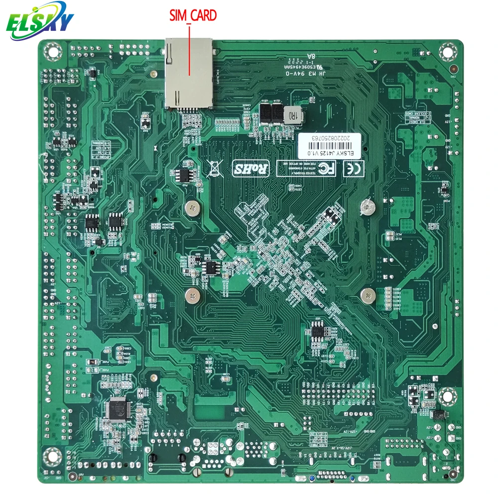 ELSKY M415F DDR4 Memory MSATA SSD wifi fanless motherboard motherboard with Intel Celeron J4125 Processor