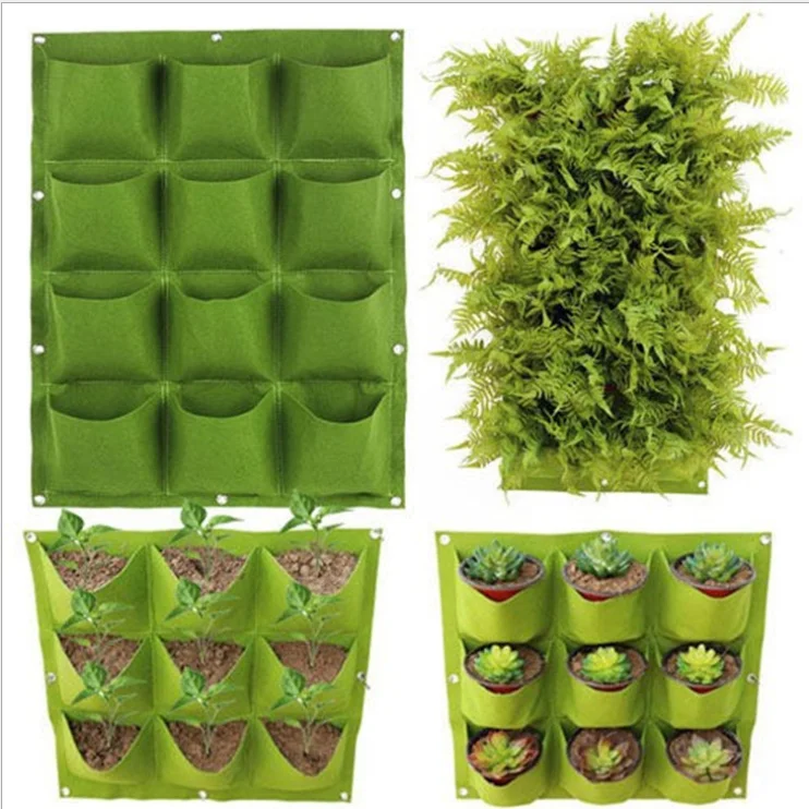 Cheap large garden pots planters outdoor  hanging planter basket wool felt planter pots