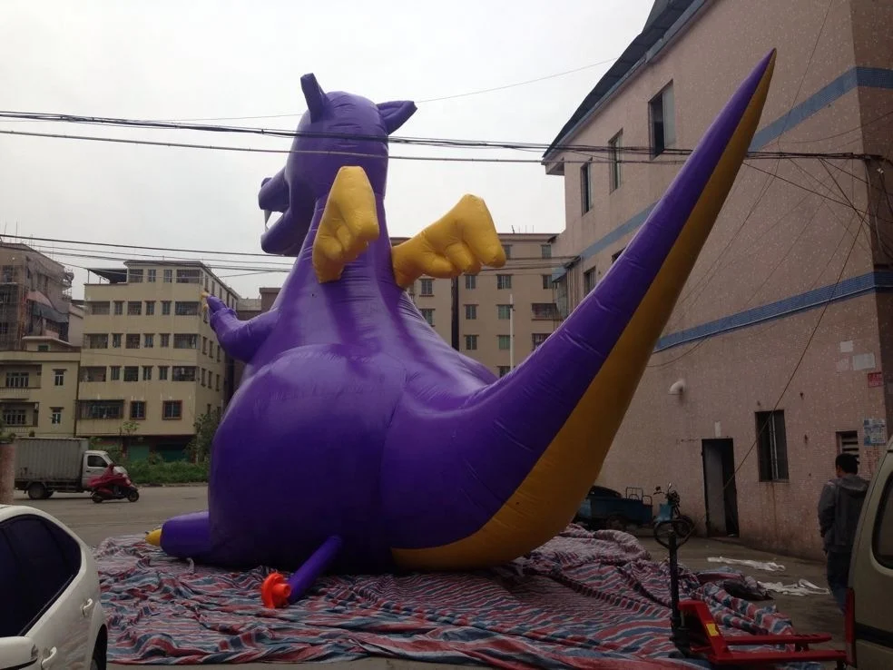 Hot Sale Airtight Advertising Animal Inflatable Dinosaur Balloon Green cartoon inflatable miniature dinosaur monster