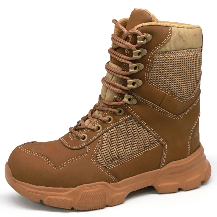 ENTE SAFETY Industrial Protective Split Suede Cowhide Leather Fashion Work Boot Steel Toe Sneaker Safety Shoes For Men