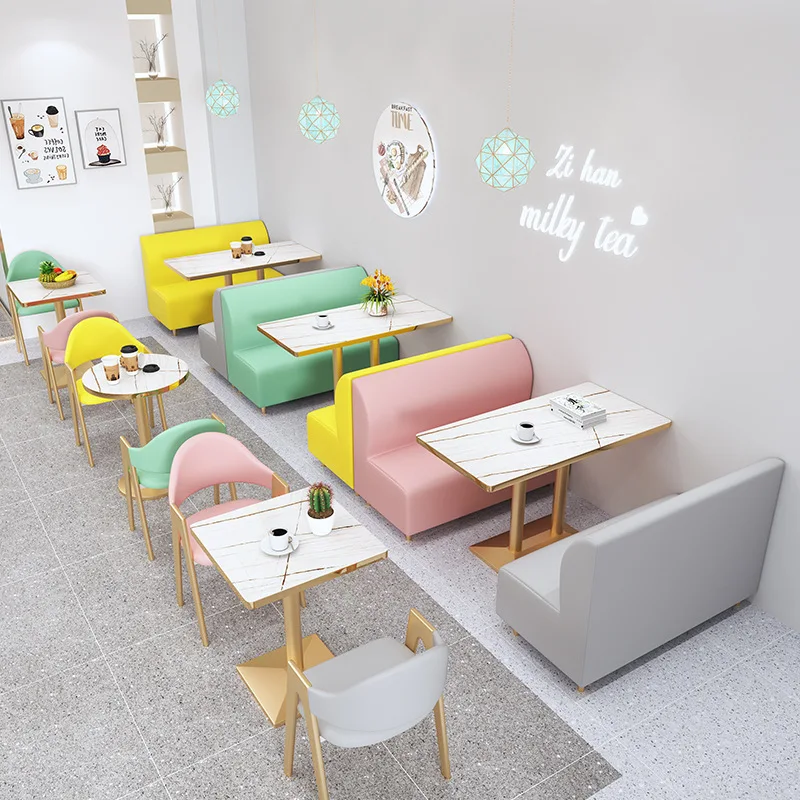 Commercial Used Furniture Manufacturer Restaurant Cafe Table And Chair Set Coffee Booth Sofa Table And Chairs For Sale