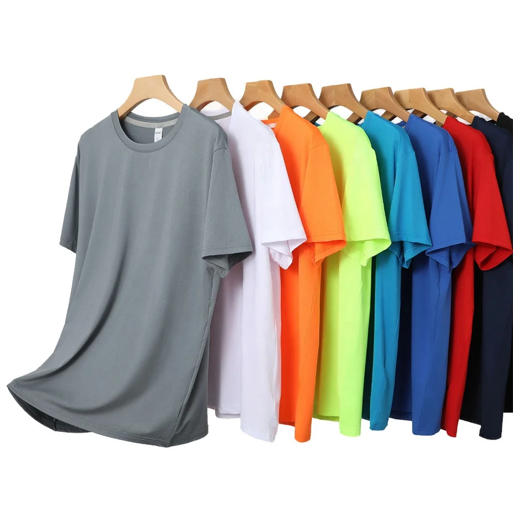 Wholesale Custom Your Brand Logo quick-drying blank sport clothes Casual Polyester t shirt
