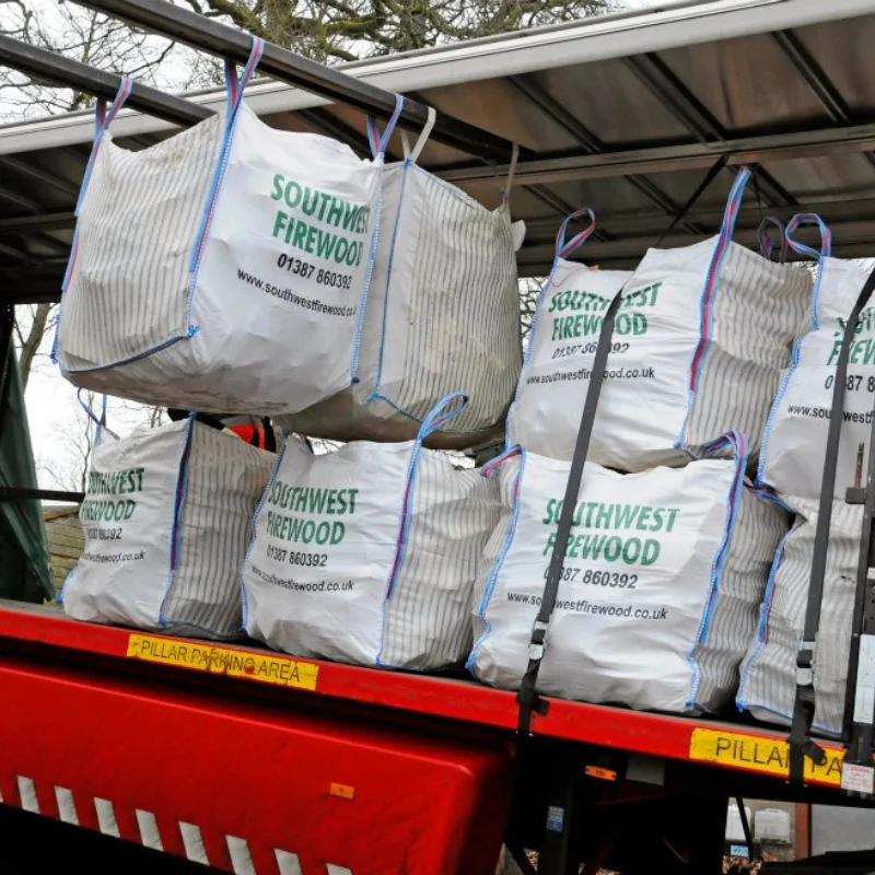 With UV firewood bulk bags  FIBC Mesh bag for Firewood