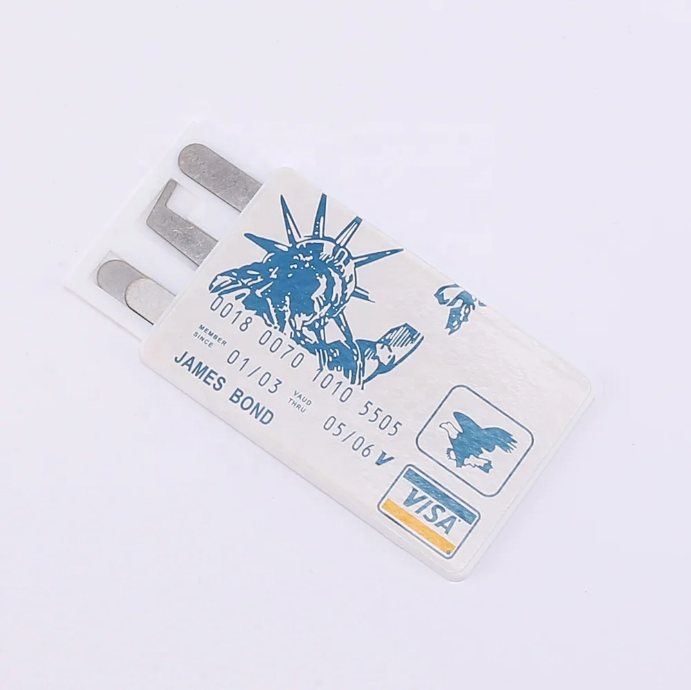 New Locksmith JAMES BOND stainless Credit Card Lock Pick Set Portable Practice Tool Kit