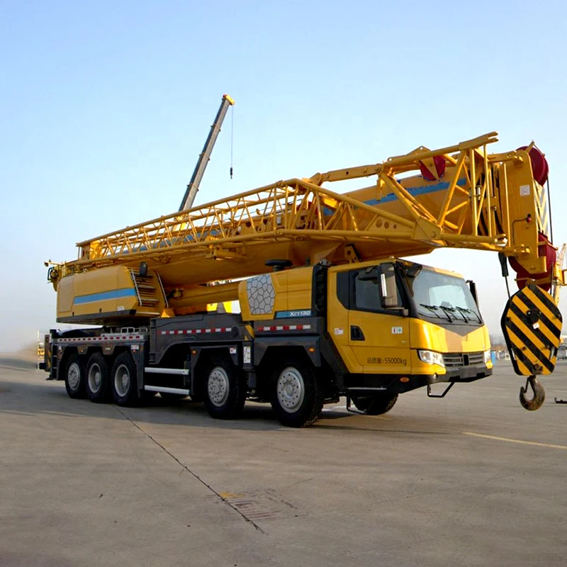 Full Hydraulic 130Ton Truck Crane Section Boom Jib XCT130 Car crane With Best Price