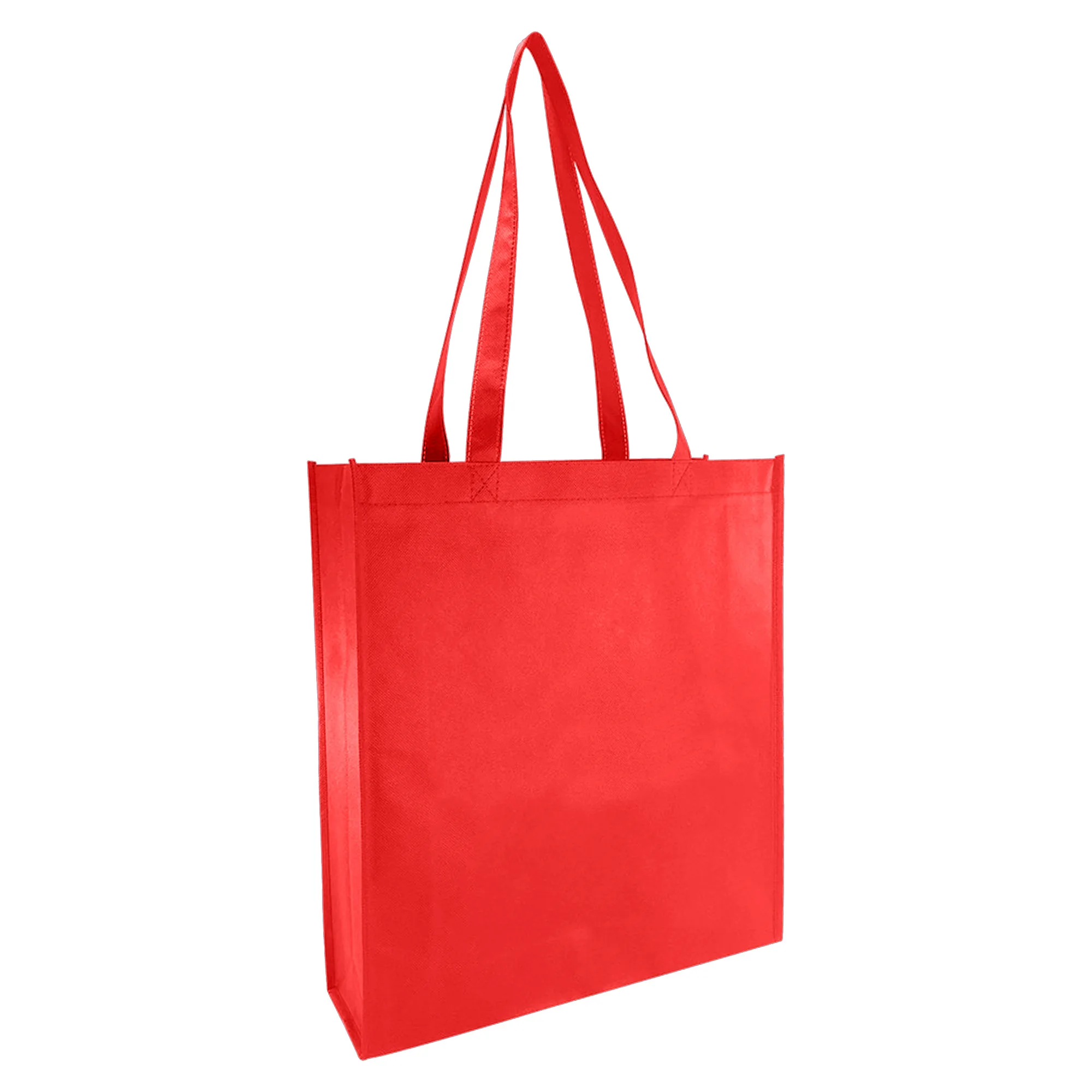 In Stock 14 colors Non Woven Shopping Bag with Large Gusset 90gsm and Custom Logo with Long Shoulder Handles Tote Bag NWB004