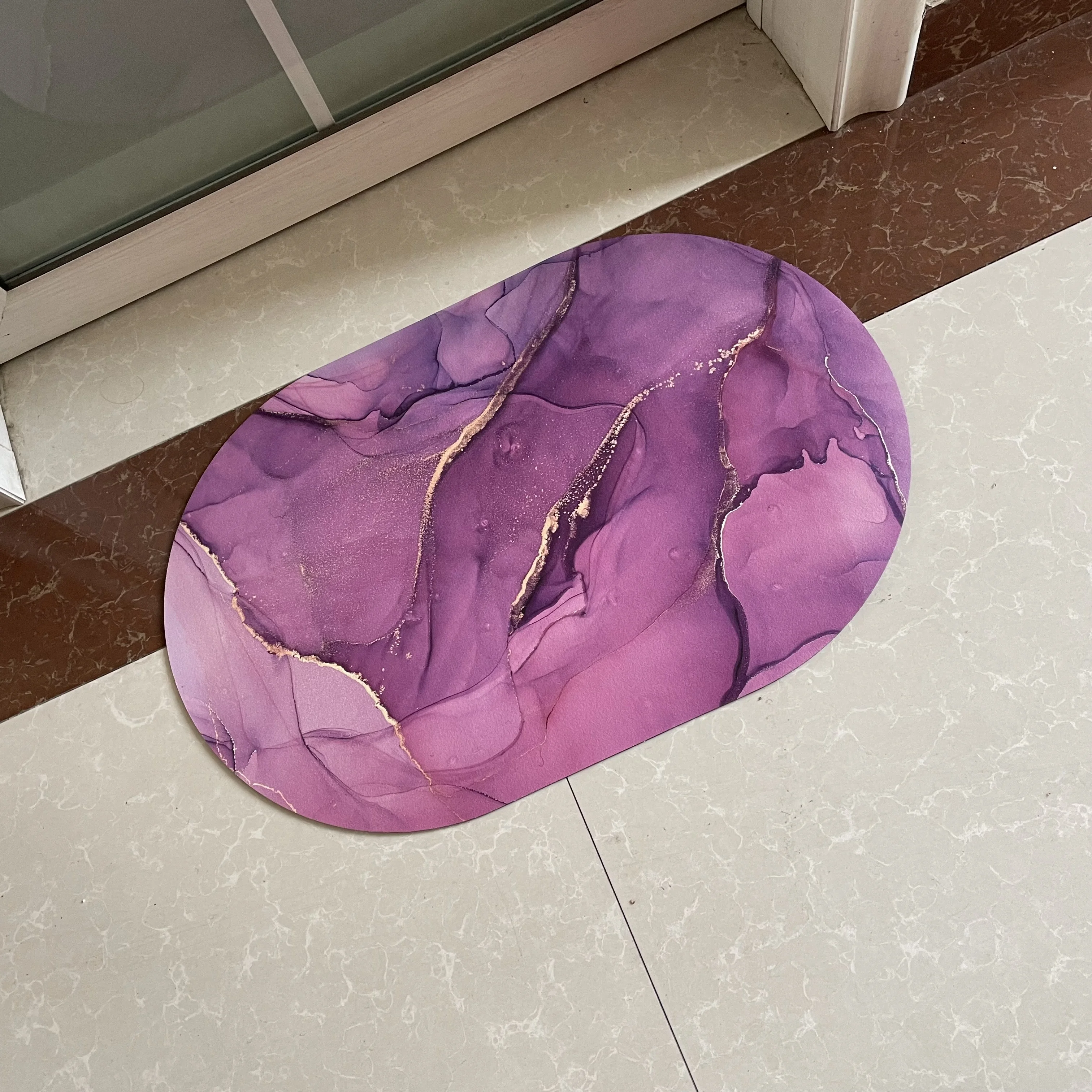 Впитывающие воду коврики для ванной комнаты, дизайнерские дверные коврики, диатомовая грязь, кухонные коврики, коврики для ванной