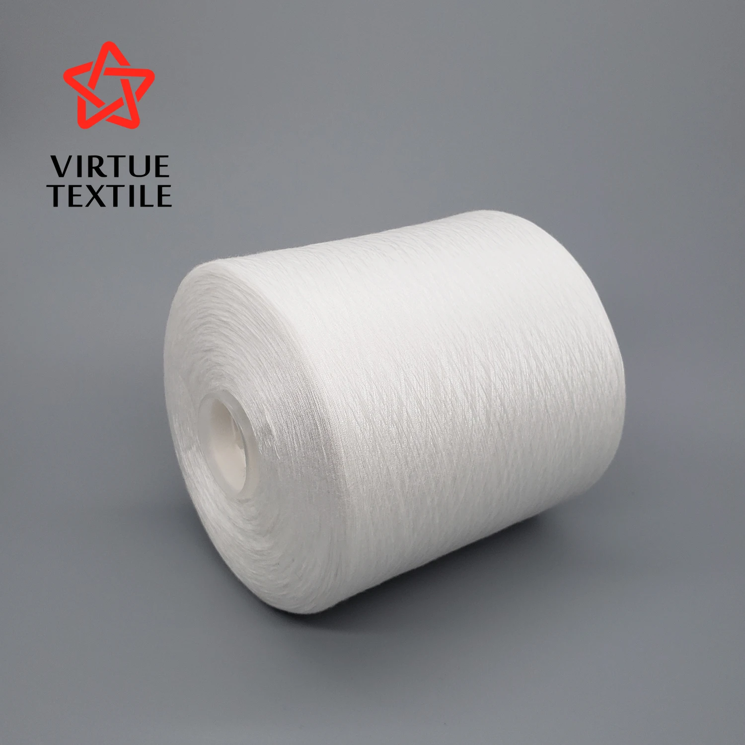  Швейная нить из 100% полиэстера Virtue Textile 40/2 сырье белый тфо