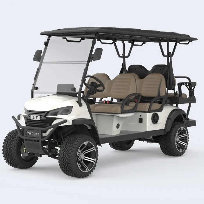 Your Logo Customized 6 Seats Electric Lifted Golf Cart Hunting Car with Powerful 5KW AC Motor Controller