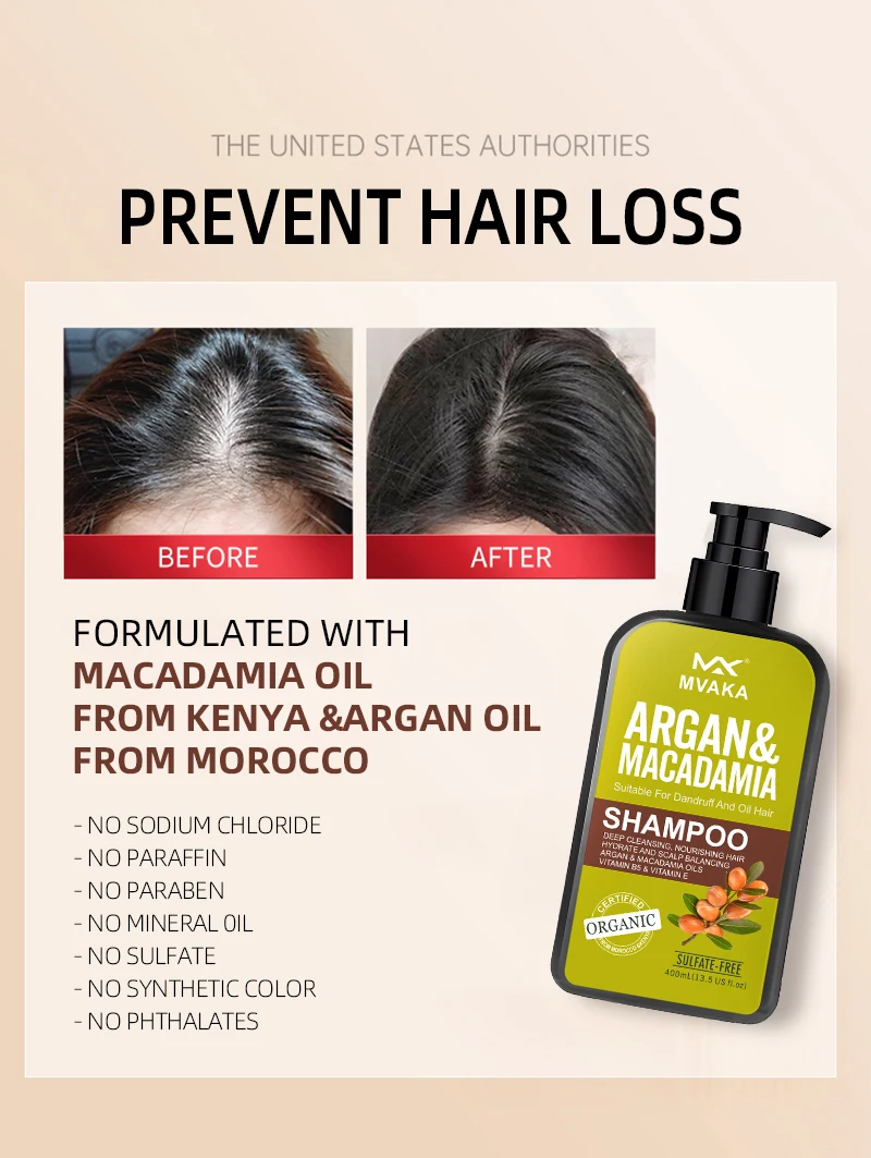 Wholesale Private Label Natural moisturizing Keratin argan oil shampoo anti hair loss hair care shampoo