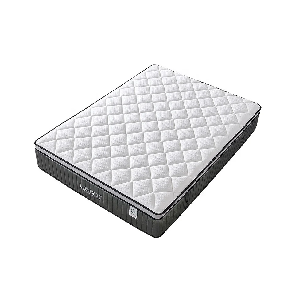 Cool MAX fabric high quality memory foam pocket spring foam encasement mattress compress roll in a box