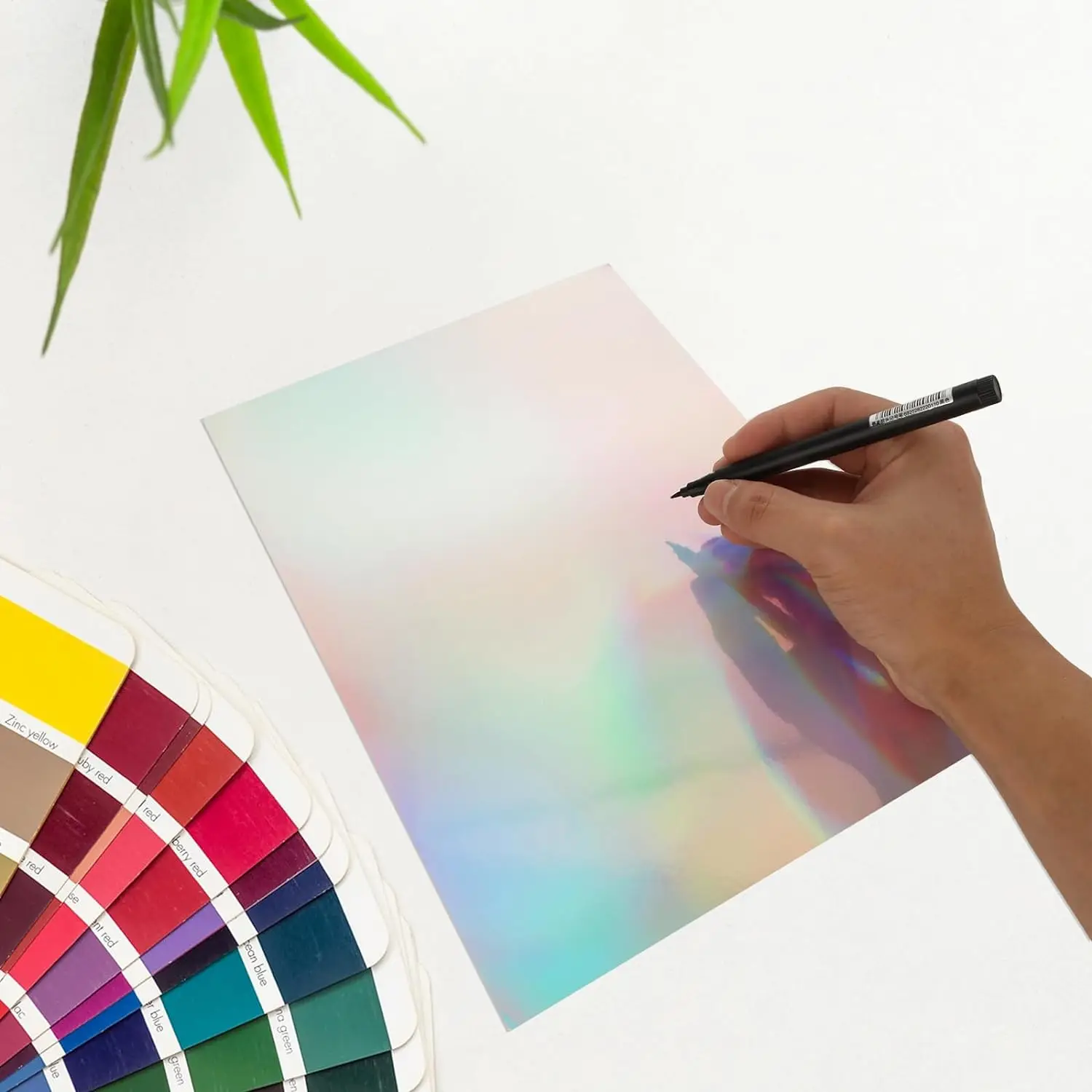 Holographic ID Visa Sheets Film State fl Hologram Overlay for PVC Cards Making.