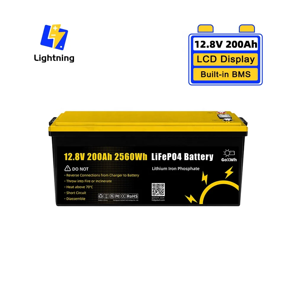GoKWh 12 8 В 100Ah 200Ah 400Ah литиевая батарея Lifepo4 для RV лодки дома солнечной системы