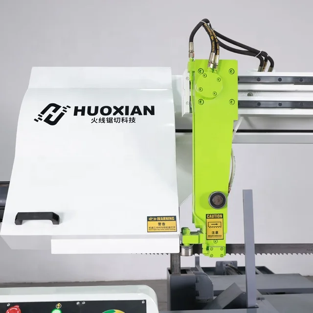Metal Cutting Band Saw Horizontal Bandsaw Machine Hydraulic Chainsaw Automatic Feeding Turbine Large Saw Machine