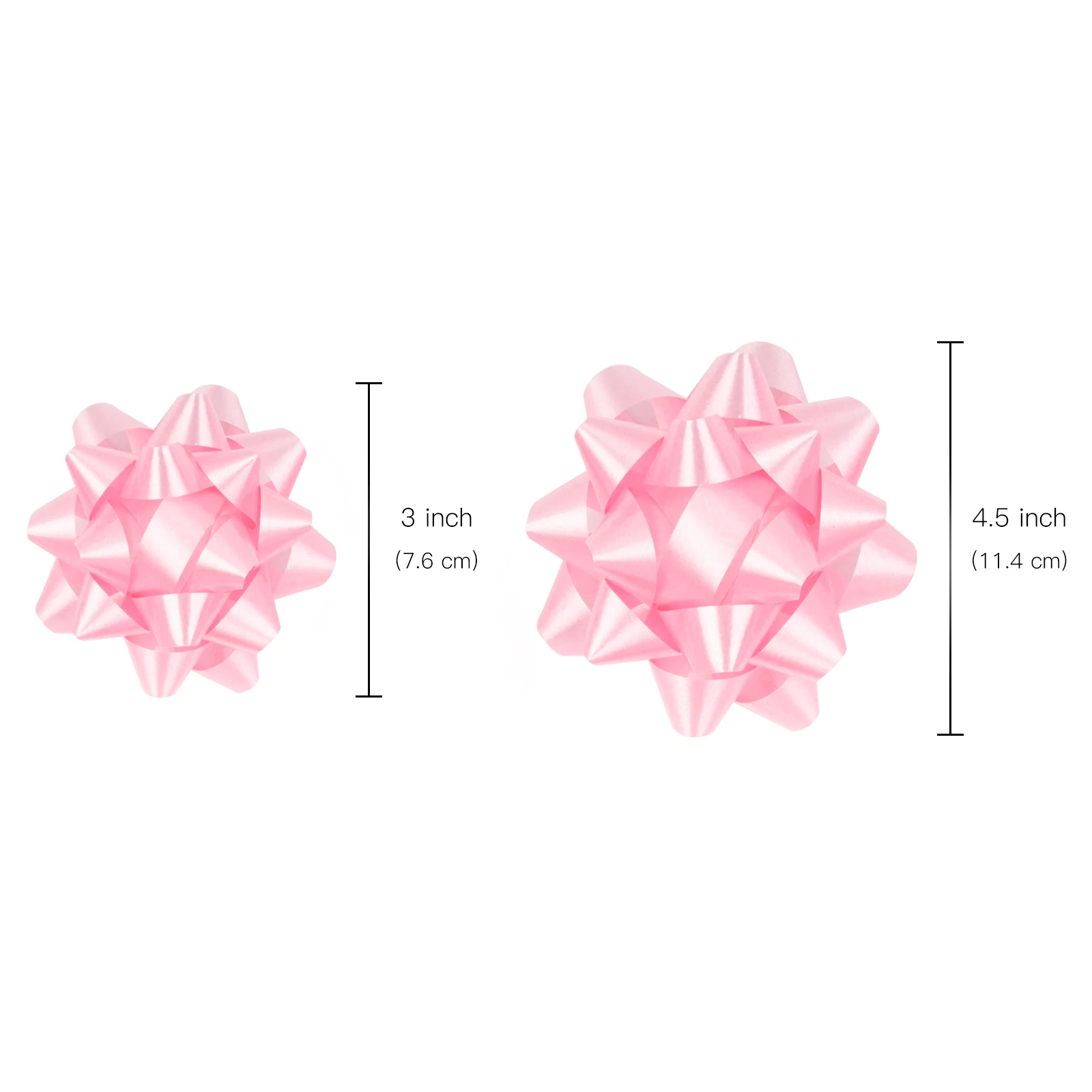 self-adhesive pp Curly Ribbon for holiday gift decoration Curling Ribbon Bow  and Colorful star Bow free collocation