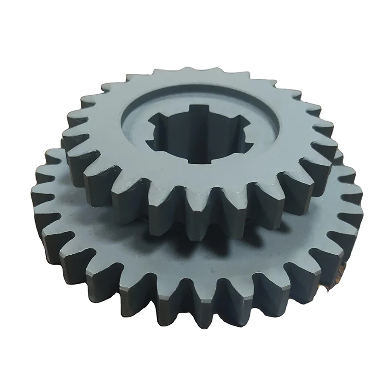 China Manufacturer Heavy Machinery  Durable Harden Aluminum Large Double Gear Wheel