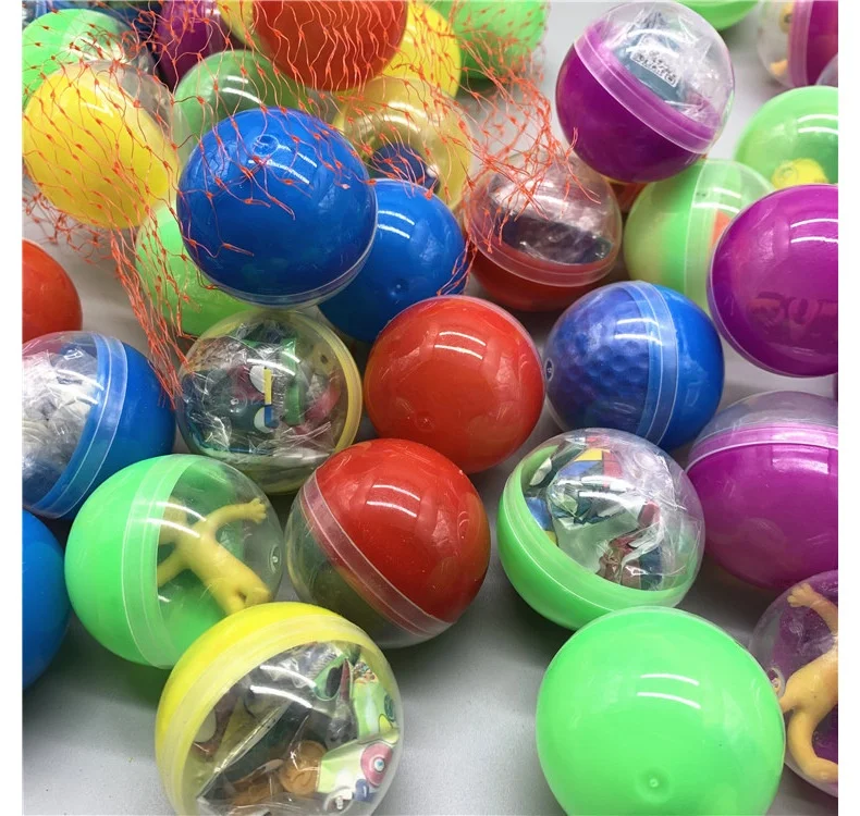 Wholesale 45mm Plastic Toy Vending Machine Plastic Capsules With Assorted Toys