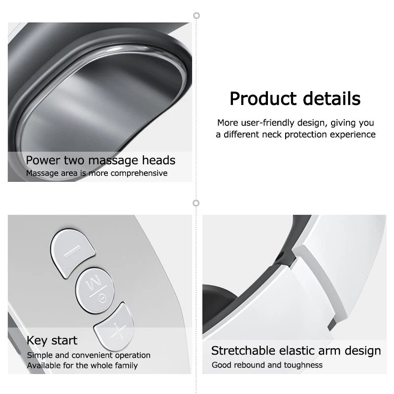 Portable Neck Massager  Vibration Massage Device Mini Comfortable massager