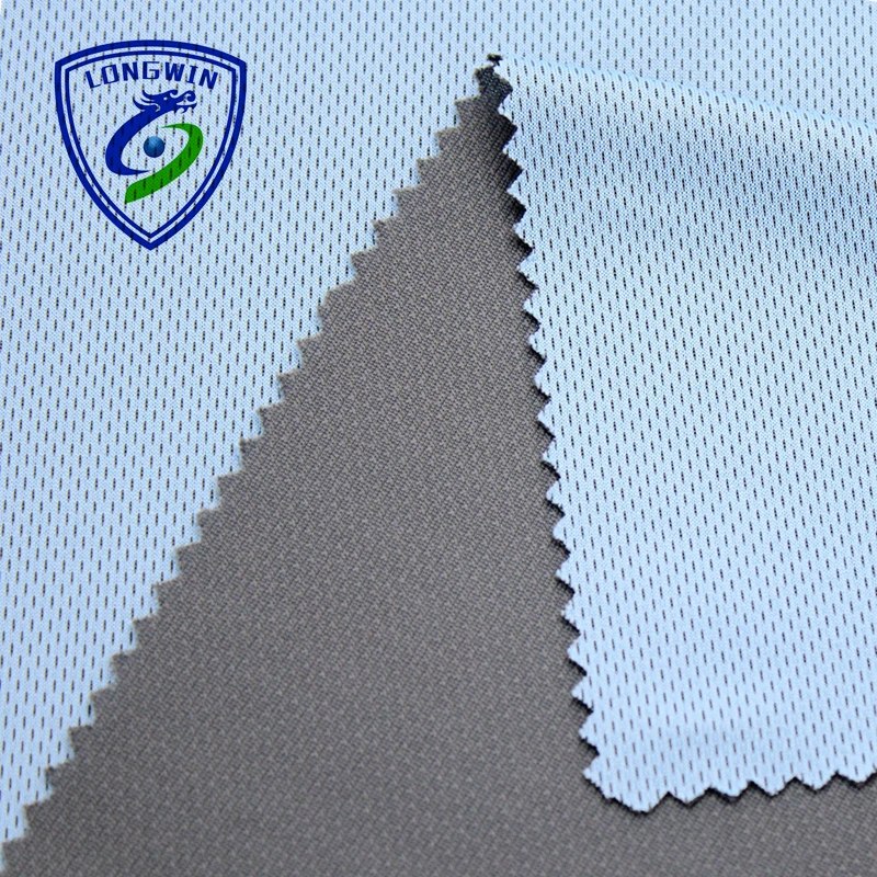 Chinese product 50% bamboo anti-bacterial yarn 50% polyester  polyester  birdeye mesh fabric  for polo shirt