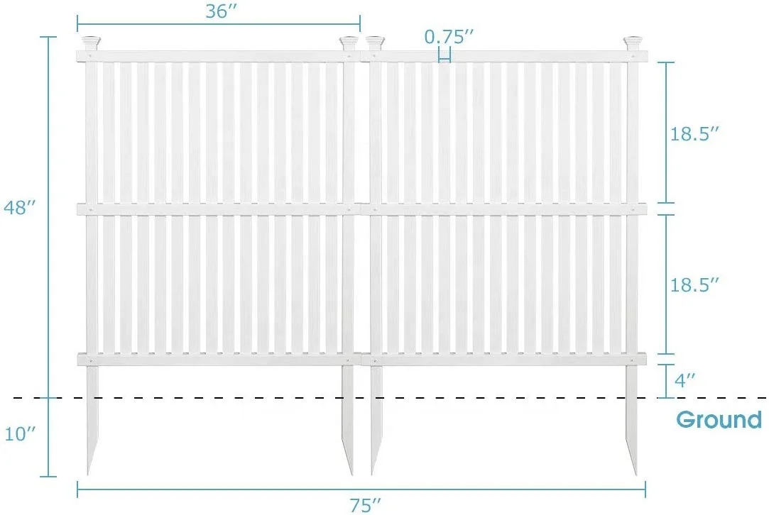 PVC decorative garden fences, pvc garden fence, garden fencing