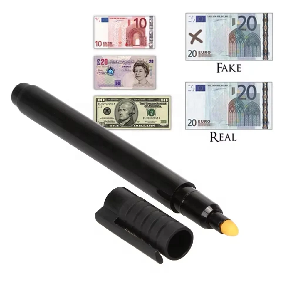 Money detector pen banknote tester cash checker with unique ink for hand checking tool