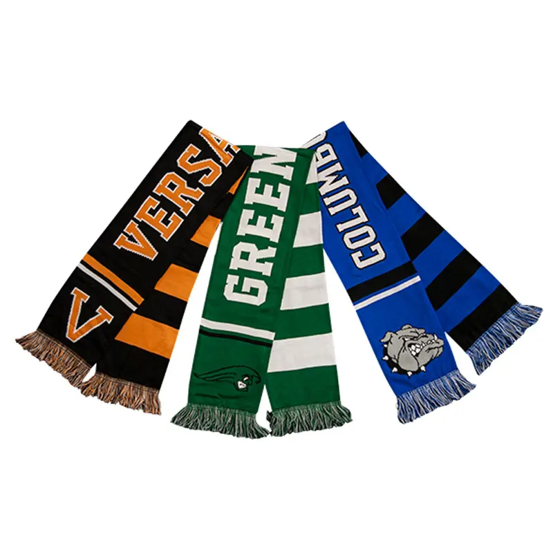 Hot Sale Wholesale Fan Scarf Custom Any Logo Scarf Football Club Scarf