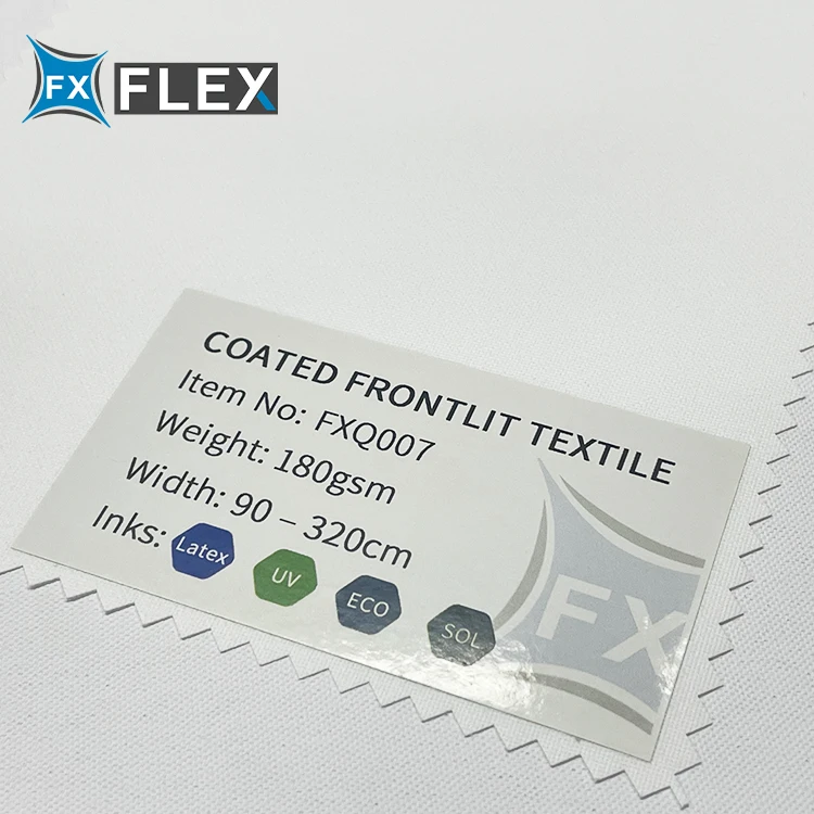 FLFX UV/Latex PVC Free Frontlit Flex Textile Banner Fabric Suppliers Printable Materials
