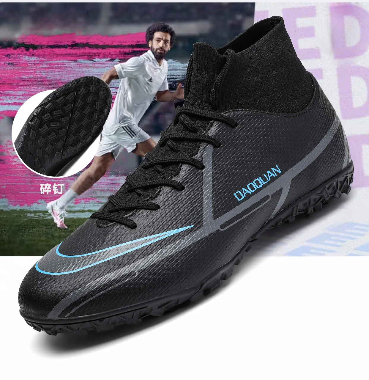 Professional Manufacturer Custom Turf Futsal Outdoor Sneakers Leather Vietnam Mens Football Soccer Shoes Football Boots