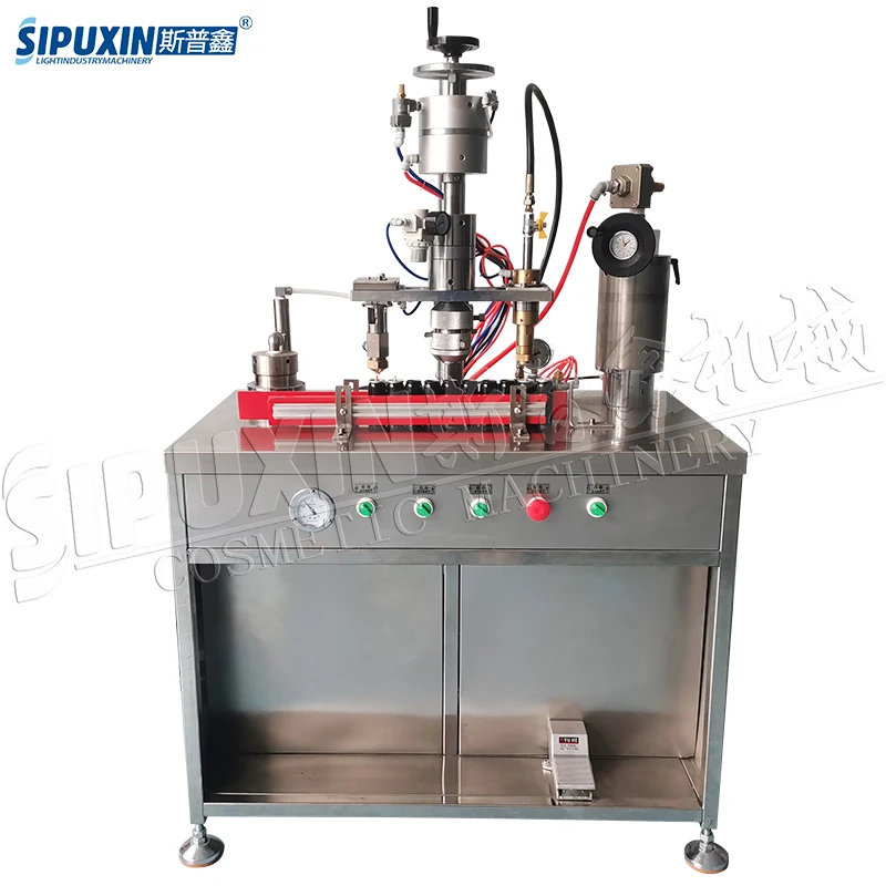 Hot Sell Semi-automatic Pneumatic Spray Can Aerosol Filling Machines For Seasoning