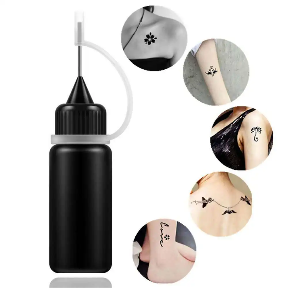 Henna Black Red Tatoo Ink Tattoo Temporary Tattoo Stencil Ink Waterproof  Hand-Painted Tattoo Cream 6 Colors