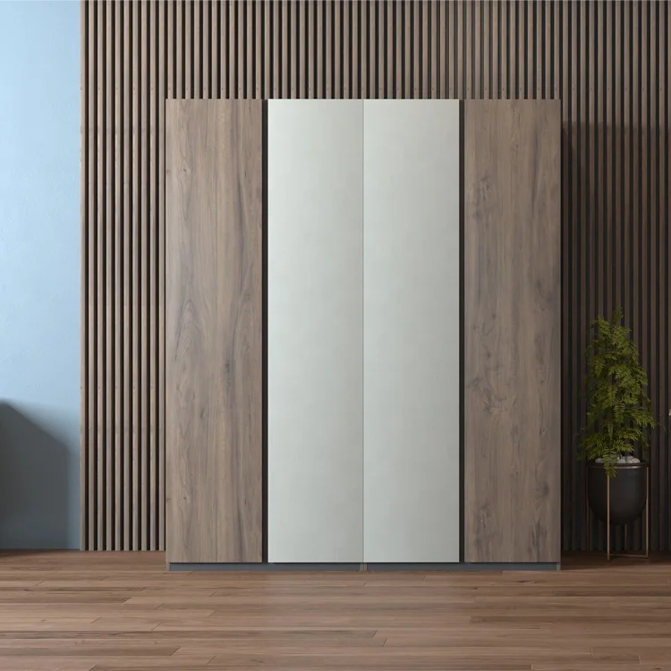 
Customized Home Bedroom Furniture Durable Storage Wood Wardrobe 