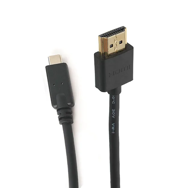 USB-C Connect Phone to HDTV HDMI Cable Wholesale Hd Video Audio 4K 8K 60hz 144hz 240hz PVC 6MM Monitor De Audio Stock Support