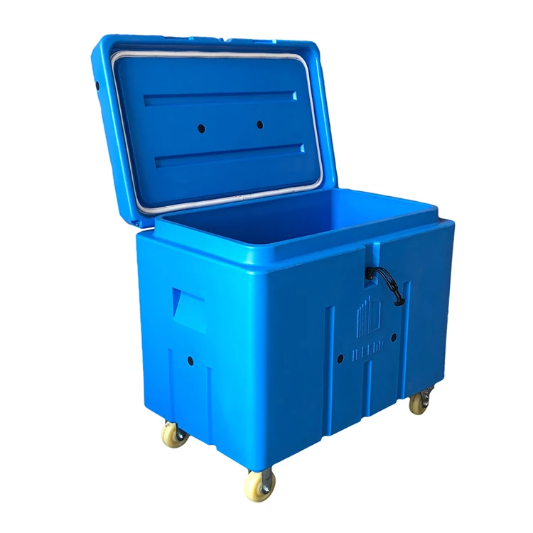 315L dry ice storage container with thickened thermal insulation and frozen cooler box frozen food delivery