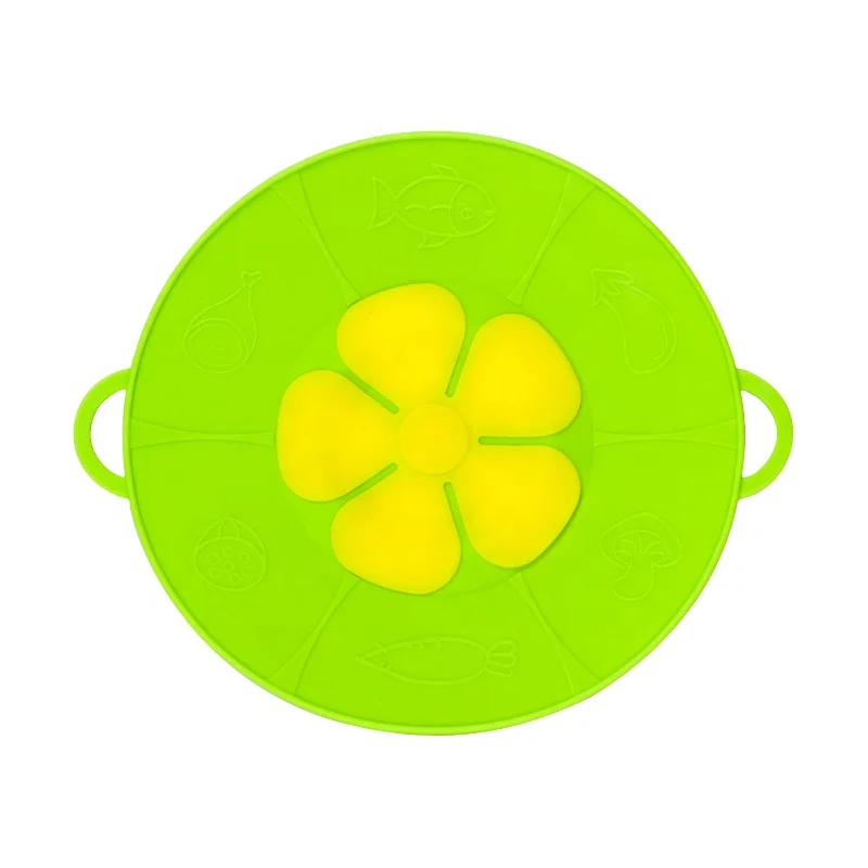 Multi-Function Kitchen Tool Pot Cover Silicone Boil Over Safeguard Spill Stopper Lid