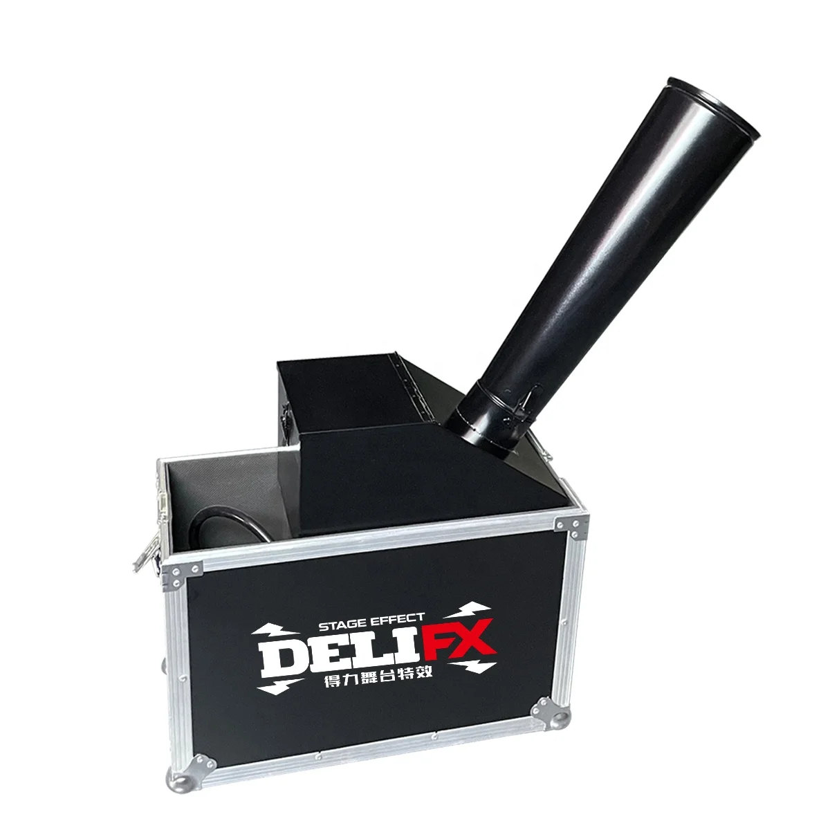 DELIFX Manual Operation Mode Co2 Mini Confetti Cannon Machine Rainbow Effect Cover 80m2 Blaster Confetti Machine For Stage Event
