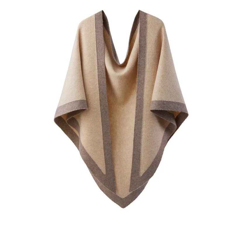 custom design logo 90% wool 10% cashmere scarf women winter warm multi color fashion knit triangle cashmere scarves shawl