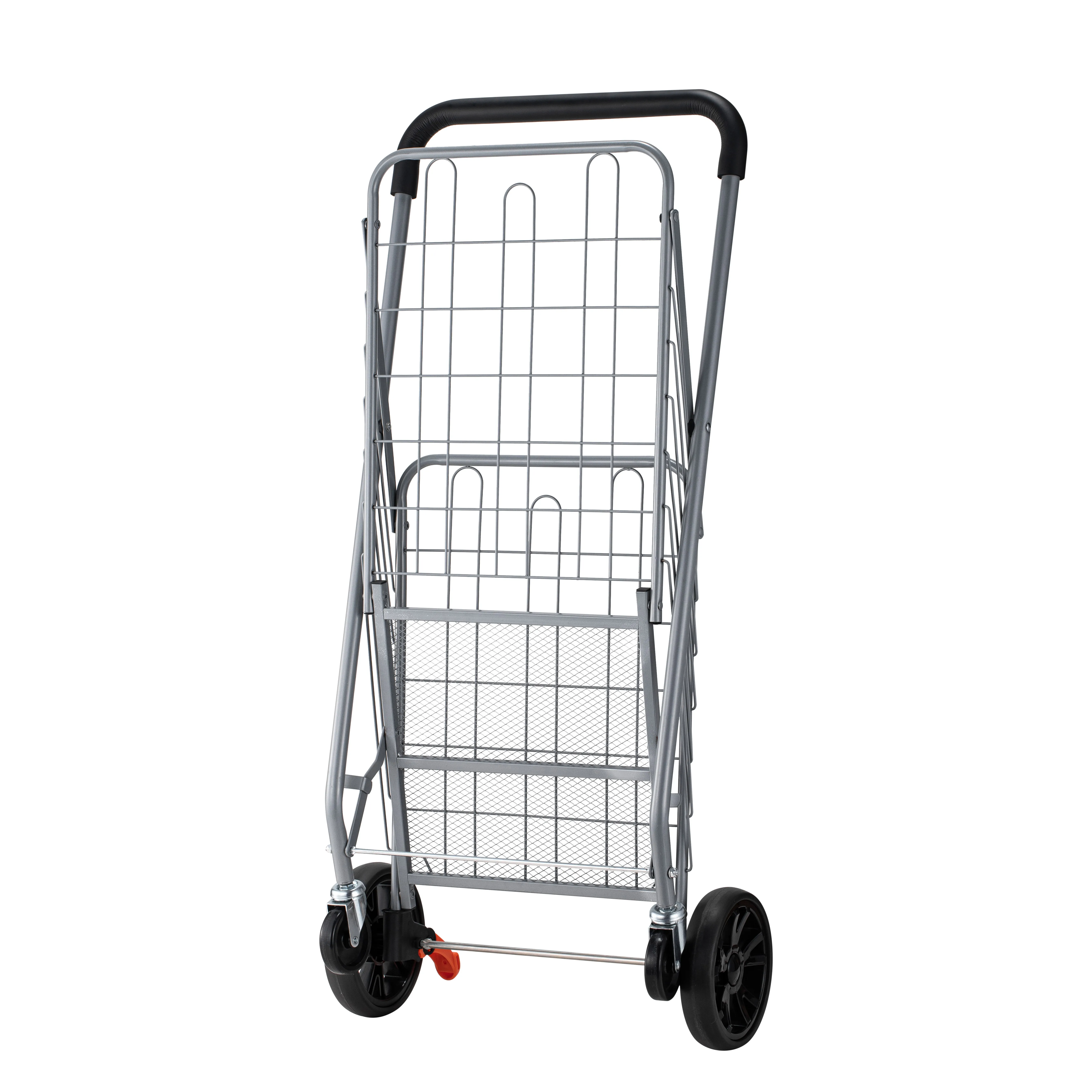 Factory Price Grocery Utility Shopping Trolleys Carts Portable Foldable Trolleys for Supermarket Retail Store