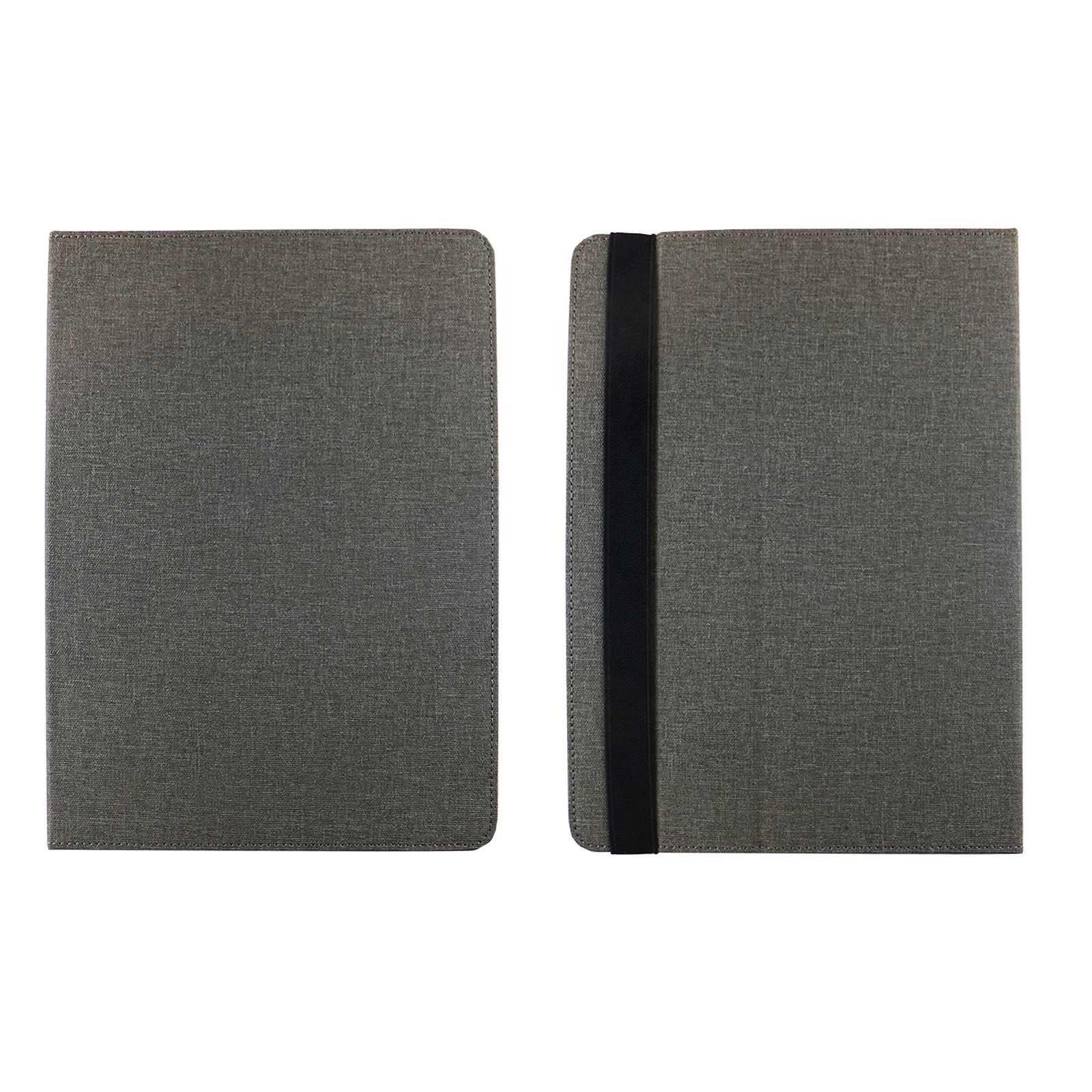 Customized One Fold Back Suction Pvc Gear Silicone Buckle High Quality Black Universal Tablet Case For Ipad