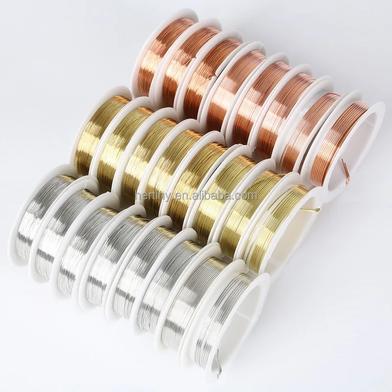 Copper Wire line cord Brass Wire For Jewelry Making DIY Craft Beading Roll String Material Jewelry Findings