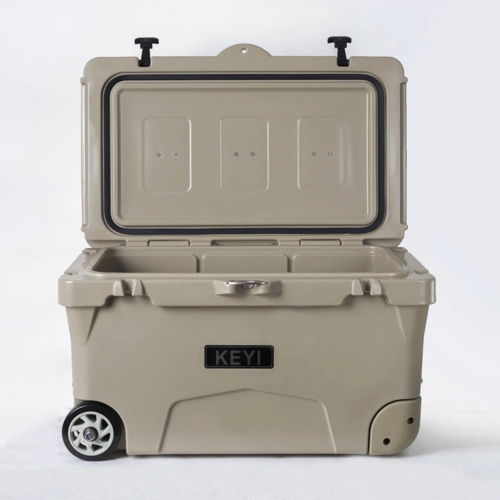 Benfan High Performance Hard Insulated Cooler box 75L Capacity hard Coolers with Wheels