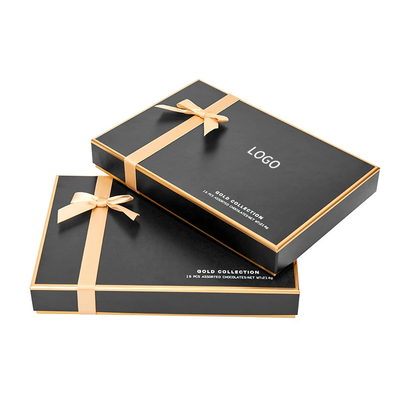 Wholesale Custom Logo Christmas Luxury Lid and Base Price Food Chocolate Packing Gift Box For Flowers And Chocolates